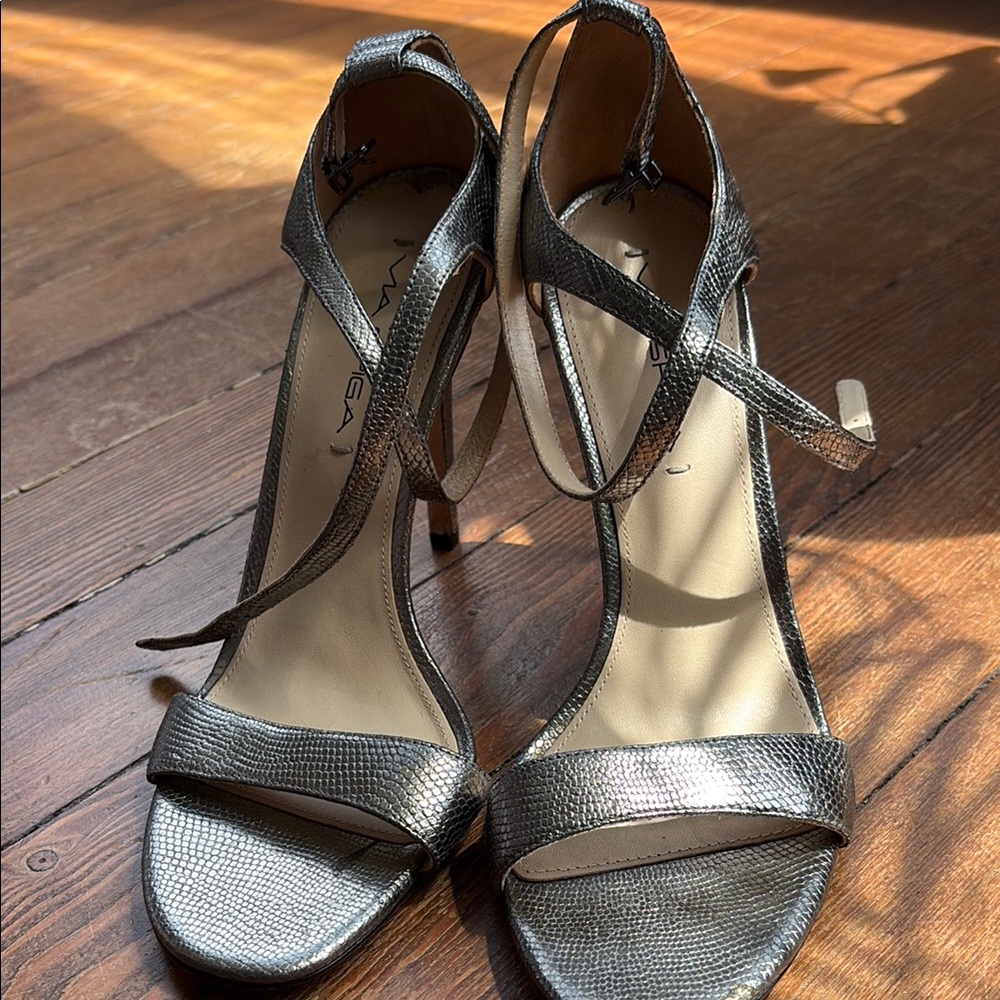 Via Spiga Silver Elegant Heels